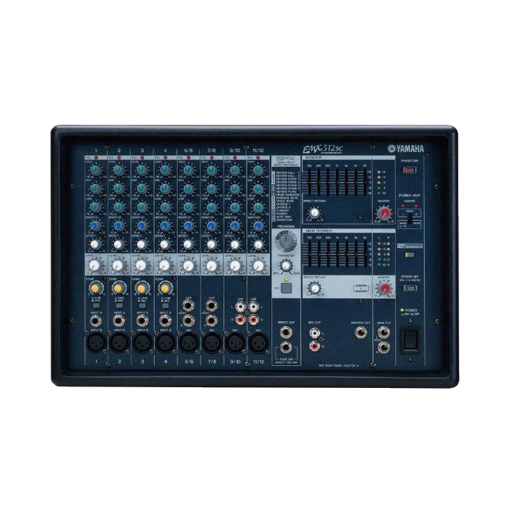 AVIT PA HIRE MIXERS Yamaha EMX 512SC Powered Mixer Hire